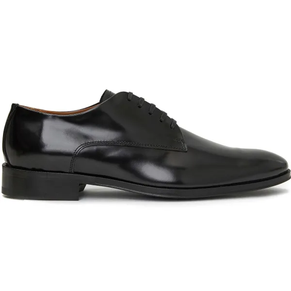 Bruno Magli Metti Oxford Black Leather Outlet