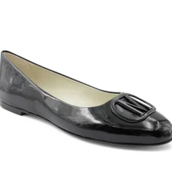 Bruno Magli Mimi Signature Leather Ballet Flat Black Patent New