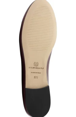 Bruno Magli Mimi Signature Leather Ballet Flat - Bordeaux Patent Bordeaux-Patent Online