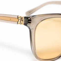 Bruno Magli Mona Square Acetate Sunglasses Nude