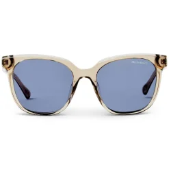 Bruno Magli Monas Limited Edition Women's Oversized Sunglasses Crystal Nude New