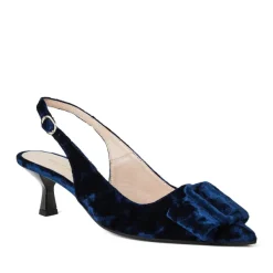 Bruno Magli Morena Slingback Pump Navy Velvet Best