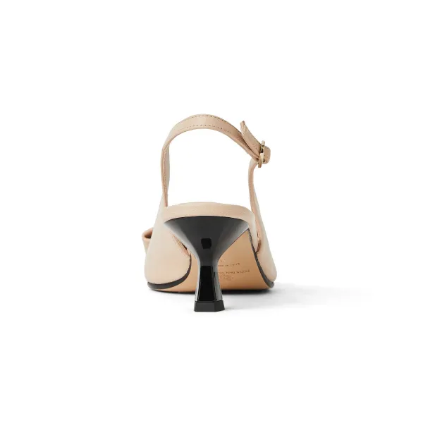 Bruno Magli Morena Slingback Pump Leather Nude Online