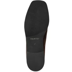 Bruno Magli Natalie Square Toe Loafer Brown Suede Discount