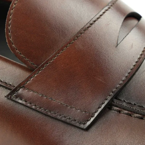 Bruno Magli Nathan Penny Loafer Rust New