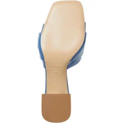 Bruno Magli Page Single Band Sandal Blue Patent Blue Patent Leather Discount
