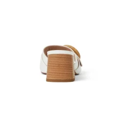 Bruno Magli Page Single Band Sandal White Patent White Patent Leather Sale