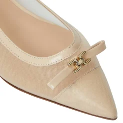 Bruno Magli Pamina Slingback Flat Sand Patent Sand Patent Leather Outlet