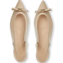 Bruno Magli Pamina Slingback Flat Sand Patent Sand Patent Leather Outlet