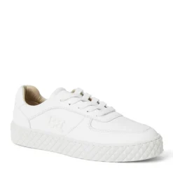 Bruno Magli Paola Platform Sneaker Leather White Outlet