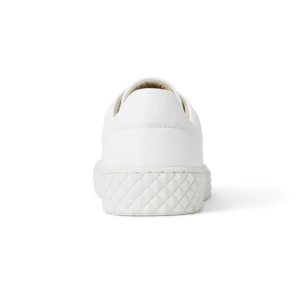 Bruno Magli Paola Platform Sneaker Leather White Outlet