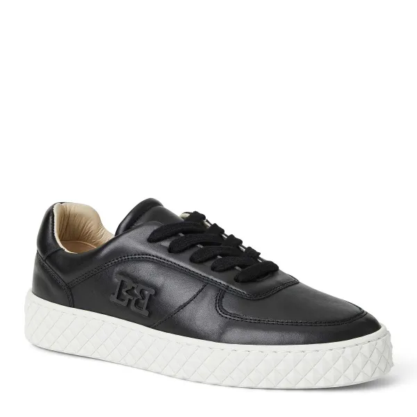 Bruno Magli Paola Platform Sneaker Leather Black Best