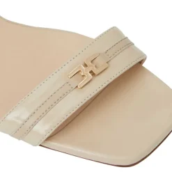 Bruno Magli Phoebe Sandal Patent Beige Clearance