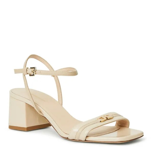 Bruno Magli Phoebe Sandal Patent Beige Hot