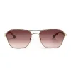 Bruno Magli Playa Aviator Sunglasses Gold Tortoise Outlet