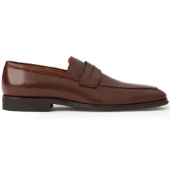 Bruno Magli Raging Leather Penny Loafer Cognac Hot