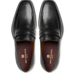 Bruno Magli Raging Leather Penny Loafer Black Discount