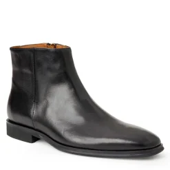 Bruno Magli Raging Leather Side Zip Boot Black Best