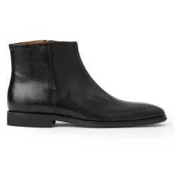 Bruno Magli Raging Leather Side Zip Boot Black Best