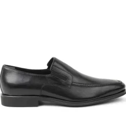 Bruno Magli Raging Leather Slip-On Black Leather Best