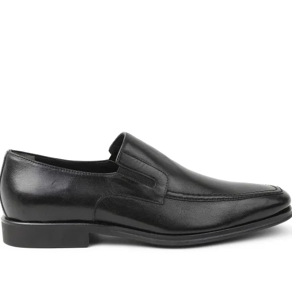 Bruno Magli Raging Leather Slip-On Black Leather Best