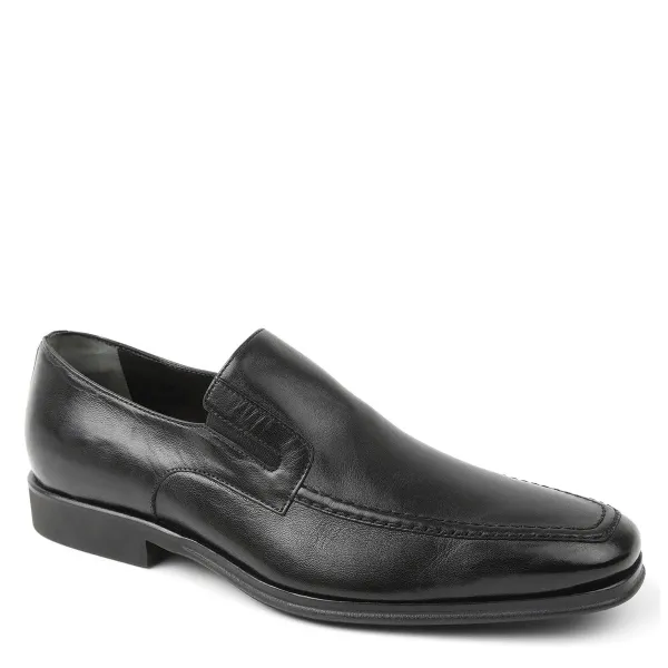 Bruno Magli Raging Leather Slip-On Black Leather Best