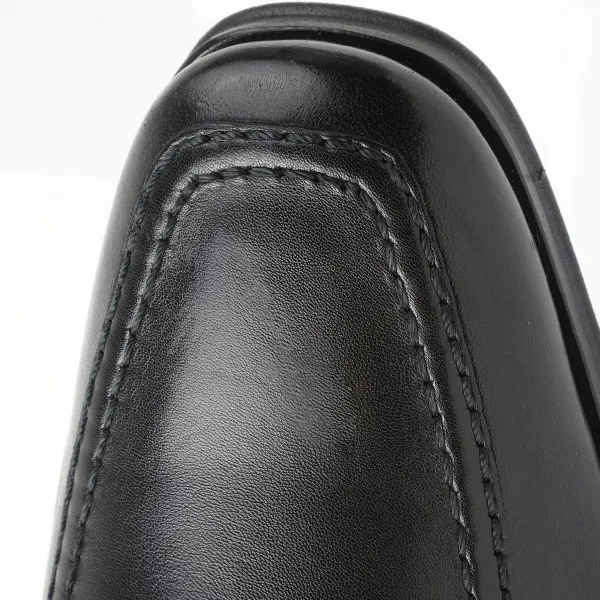 Bruno Magli Raging Leather Slip-On Black Leather Best