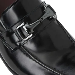 Bruno Magli Saffo Slip On Black Bit Loafer Black Leather Outlet