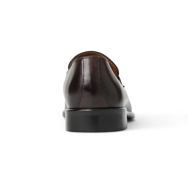 Bruno Magli Sante Double Gore Classic Bit Leather Loafer-Bordeaux Online