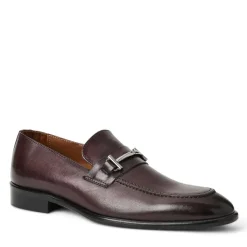 Bruno Magli Sante Double Gore Classic Bit Leather Loafer-Bordeaux Online