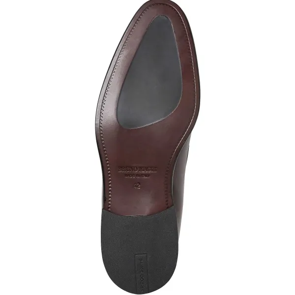 Bruno Magli Sante Double Gore Classic Bit Leather Loafer-Bordeaux Online