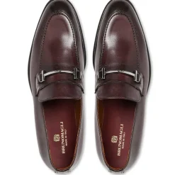 Bruno Magli Sante Double Gore Classic Bit Leather Loafer-Bordeaux Online