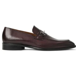 Bruno Magli Sante Double Gore Classic Bit Leather Loafer-Bordeaux Online