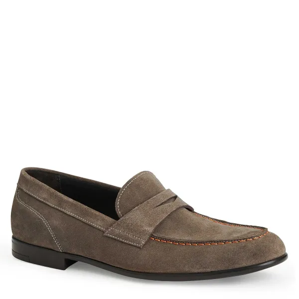 Bruno Magli Silas Suede Loafer Ecru Hot