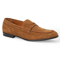 Bruno Magli Silas Suede Loafer - Cognac Cognac Suede New