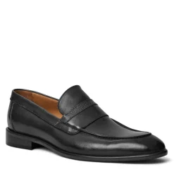 Bruno Magli Silvestro Embosssed Bit Loafer Leather Black Best