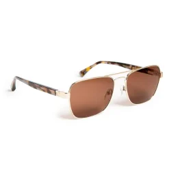 Bruno Magli Sole Aviator Sunglasses Gold Best
