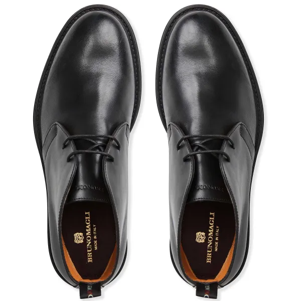 Bruno Magli Taddeo Classic Chukka Leather Boot Black Best