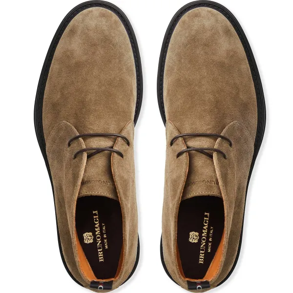 Bruno Magli Taddeo Classic Chukka Suede Boot Taupe Sale