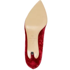 Bruno Magli Telma Pointed Toe Pump Red Velvet Outlet