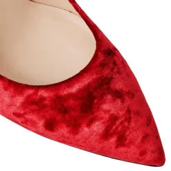 Bruno Magli Telma Pointed Toe Pump Red Velvet Discount