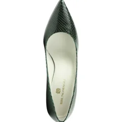 Bruno Magli Telma Snake-Print Leather Pointed-Toe Pump - Emerald Emerald Viper Best