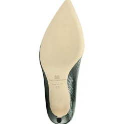 Bruno Magli Telma Snake-Print Leather Pointed-Toe Pump - Emerald Emerald Viper Hot