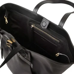Bruno Magli Tessa Black Calf Tote Black Leather Online