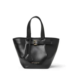 Bruno Magli Tessa Mini Tote Black Calf Black Leather Outlet