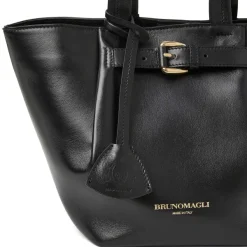 Bruno Magli Tessa Mini Tote Black Calf Black Leather Outlet