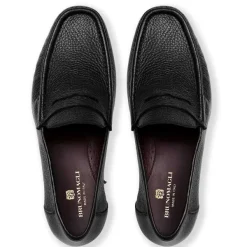 Bruno Magli Tonio Slip On Loafer Cervo Leather Black Clearance