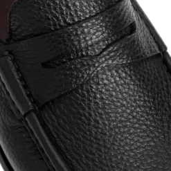 Bruno Magli Tonio Slip On Loafer Cervo Leather Black Clearance