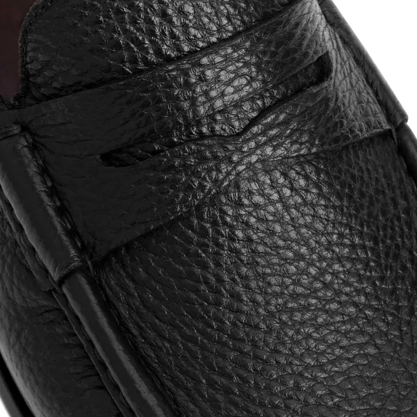 Bruno Magli Tonio Slip On Loafer Cervo Leather Black Clearance