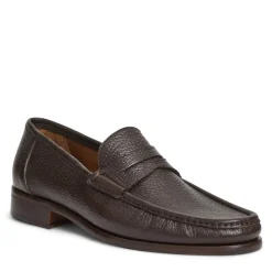Bruno Magli Tonio Slip On Loafer Cervo Leather Brown Discount